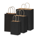 Kraft Paper Bag With Handle (Black)